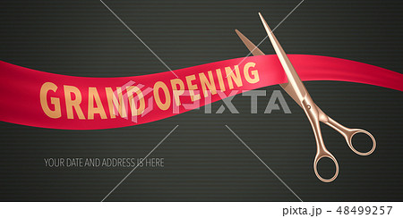 Grand opening vector illustration, banner Grand opening vector illustration, banner 48499257