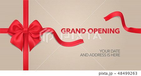 Grand opening vector background 48499263