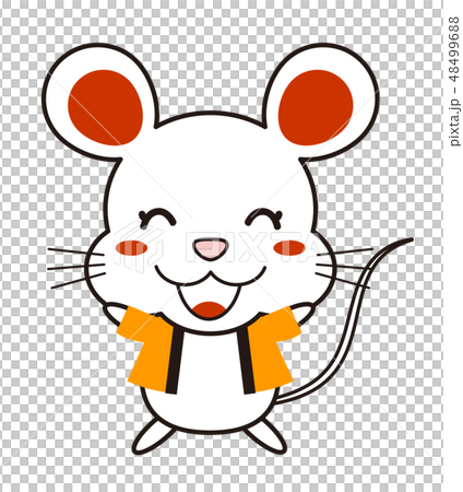 Rat mouse that is playing a banzai in a coat Rat mouse that is playing a banzai in a coat 48499688