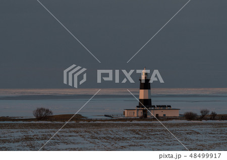 能取岬灯台と流氷 能取岬灯台と流氷 48499917