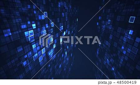 Abstract flashing rectangle grid background. 48500419