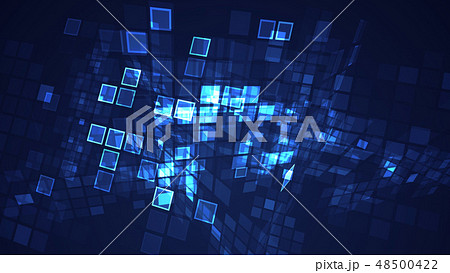 Abstract flashing rectangle grid background. 48500422