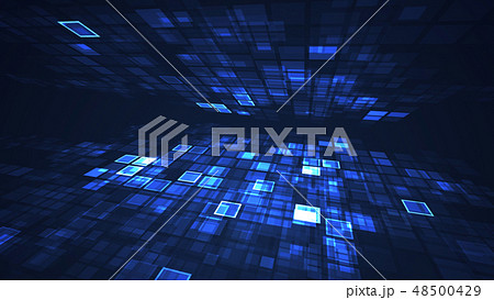 Abstract flashing rectangle grid background. 48500429