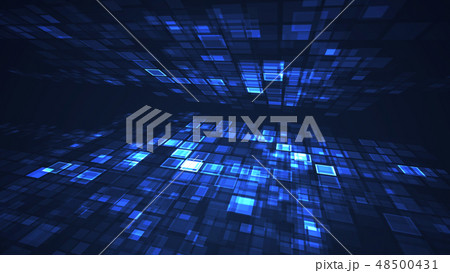 Abstract flashing rectangle grid background. 48500431