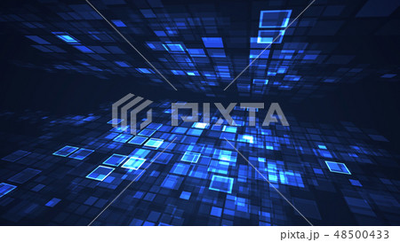 Abstract flashing rectangle grid background. 48500433