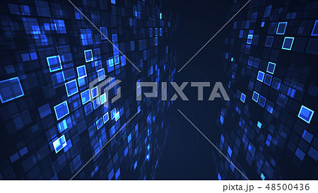 Abstract flashing rectangle grid background. 48500436