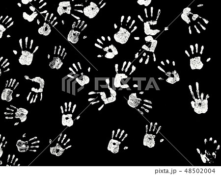 Handprints colors in a mural. Background picture Handprints colors in a mural. Background picture 48502004