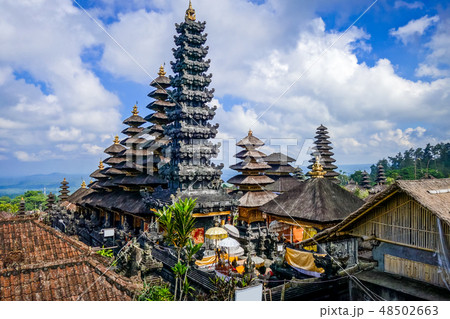 Pura Besakih temple, mount Agung, Bali, Indonesia Pura Besakih temple, mount Agung, Bali, Indonesia 48502663