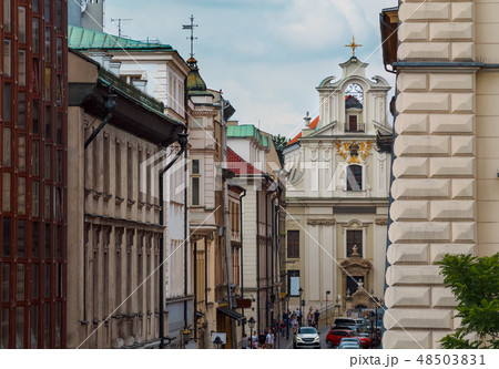 Architecture of Krakow central part. Architecture of Krakow central part. 48503831