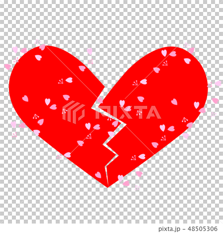 20190303赤ハートと散桜 48505306