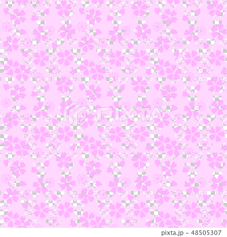 20190303 Light purple heart and cherry blossoms 48505307