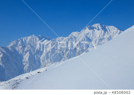 厳冬の北アルプス 五竜岳 鹿島槍ヶ岳 厳冬の北アルプス 五竜岳 鹿島槍ヶ岳 48506002