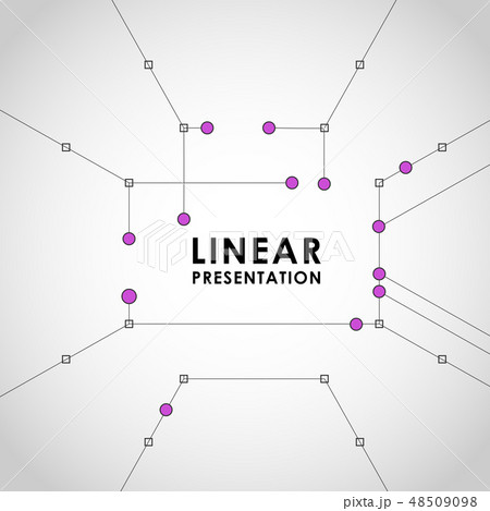 Abstract connect structure polygonal vector background with geometry lines and dots 48509098