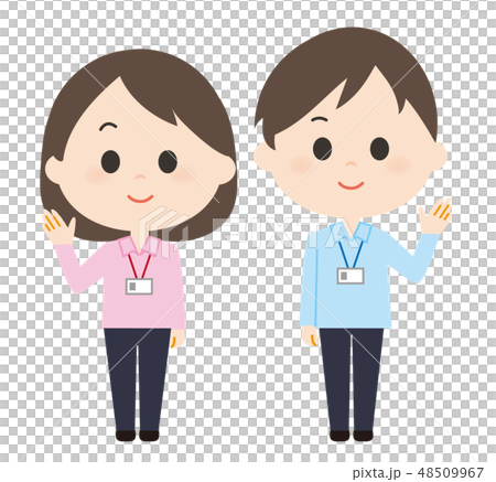 男女　スタッフ　案内 48509967