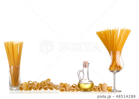 pasta on white background 48514289