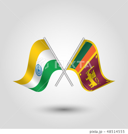 vector two crossed flags vector two crossed flags 48514555