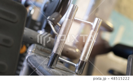 Close up of handles of training equipment 48515222
