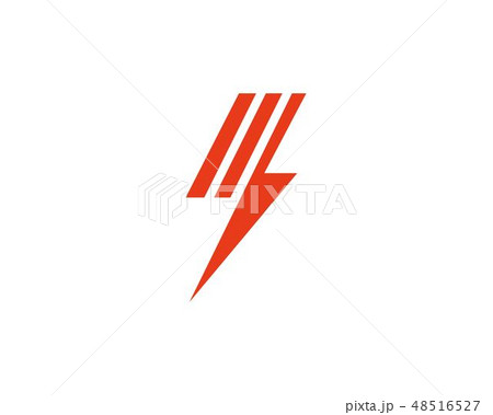 Flash thunderbolt logo template  vector 48516527
