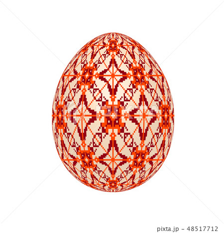 easter egg with ukrainian cross-stitch pattern easter egg with ukrainian cross-stitch pattern 48517712