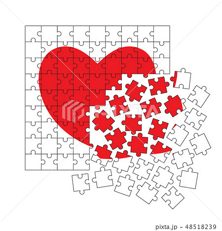 Heart Puzzle のイラスト素材