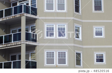 apartment building balcony condominium city house apartment building balcony condominium city house 48520516