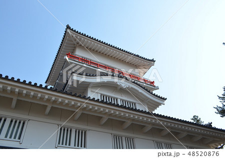 秋田市　晴天の久保田城 48520876