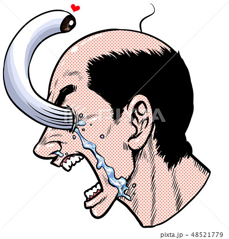 男横顔のイラスト素材