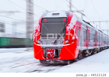 train rides by rail in winter 48522126