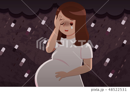pregnant woman feel upset 48522531