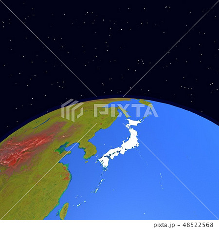 青い地球(星あり) 48522568