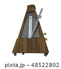 3D rendering illustration metronome on white background 48522802