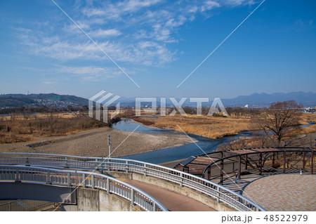 和田橋交差点付 烏川 碓井川合流地点 景観 群馬県高崎市 和田橋交差点付 烏川 碓井川合流地点 景観 群馬県高崎市 48522979