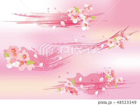 桜の美しい背景素材のイラスト素材