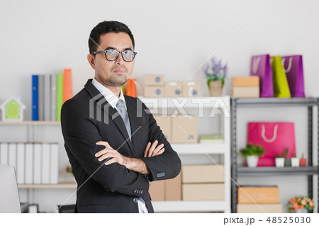 young business man at work young business man at work 48525030