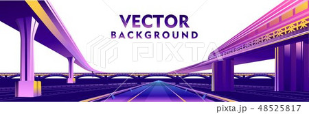 Vector banner night city 48525817