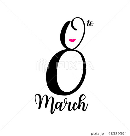 Eight march with female face icon design. Eight march with female face icon design. 48529594