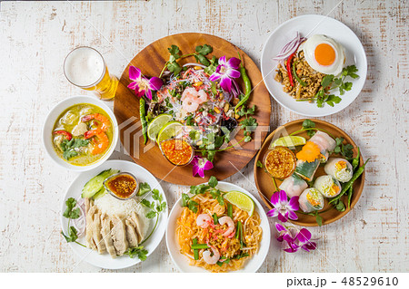 代表的なタイ料理 typical Thai cuisine 代表的なタイ料理 typical Thai cuisine 48529610