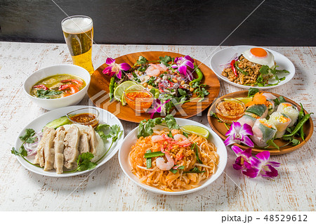 代表的なタイ料理 typical Thai cuisine 代表的なタイ料理 typical Thai cuisine 48529612