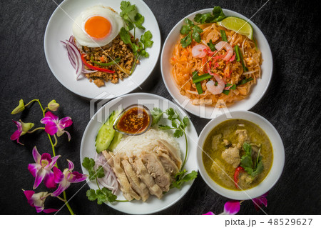代表的なタイ料理 typical Thai cuisine 代表的なタイ料理 typical Thai cuisine 48529627