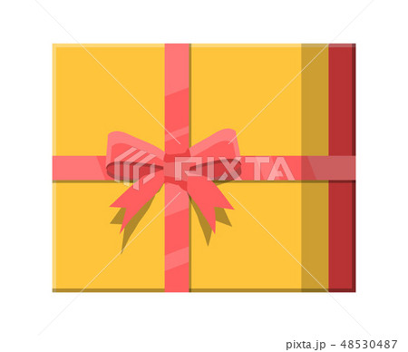 Gift box on white. 48530487