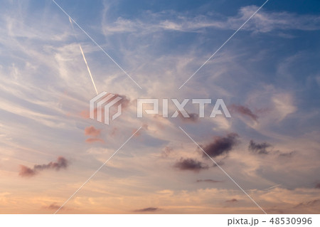 Dramatic summer sky with clouds 48530996