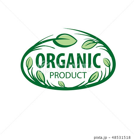 Vector sign organic product on white background 48531518