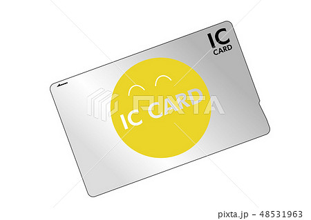 交通系電子マネー　ICカードのイラスト・アイコン｜ベクターデータ 48531963