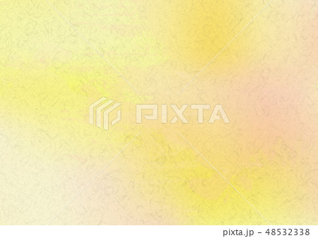 黄色の水彩絵具イメージ背景素材 和紙テクスチャのイラスト素材