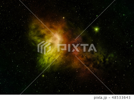 Being shone nebula. 3D rendering Being shone nebula. 3D rendering 48533643
