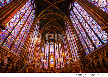 Stained glass windows of Saint Chapelle Stained glass windows of Saint Chapelle 48534078