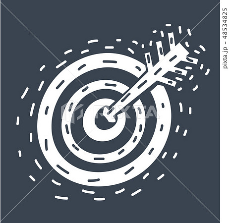 Dart with target arrows, concept marketing. 48534825