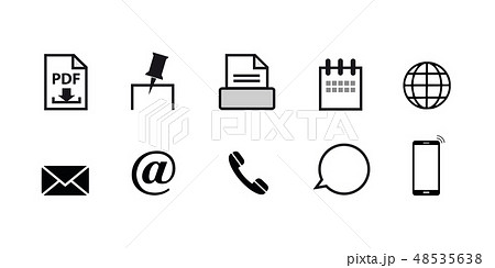set of icon for communication and web 48535638