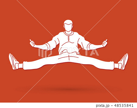Dancing action, dancer training graphic vector. Dancing action, dancer training graphic vector. 48535841