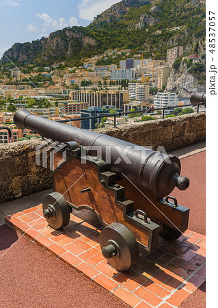Cityscape of Monaco and cannon Cityscape of Monaco and cannon 48537057
